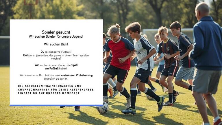 Jugendspieler gesucht